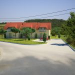3D Simple house front view
