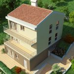 3D Family house side view