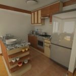 Simple apartment interior 3D visualization
