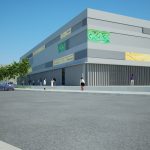 3D City archive building Varazdin side view