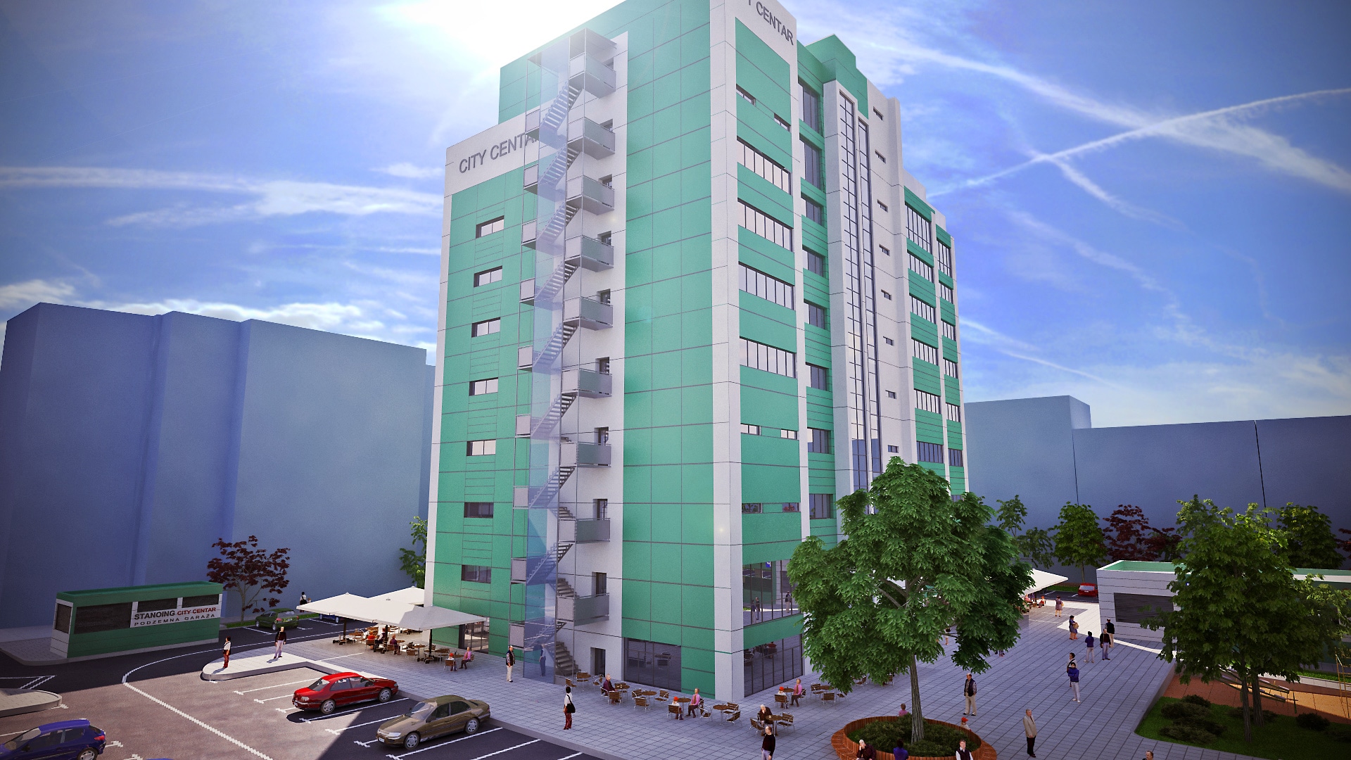 City Centar Varazdin 3D visualization