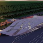 3D Airport Beylagan view from the corner