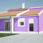 3D Family house Bracun front view