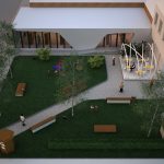 Library concept 3D visualization
