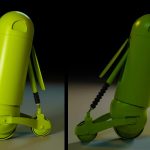 3D android leg