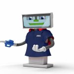 3D ina mascot