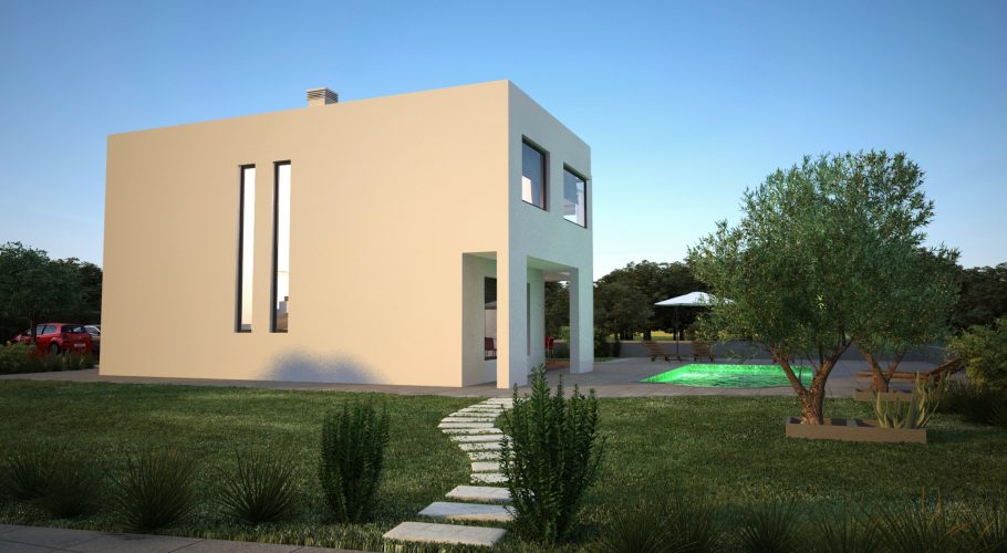 3d house exterior