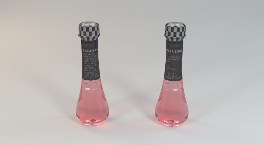 Liquor bottle 3d model