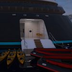 3D Yacht view from behind