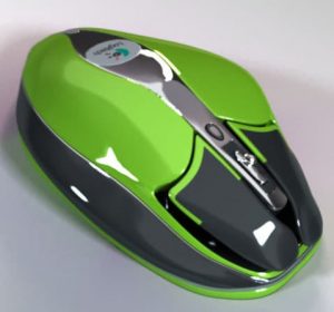 Logitech mouse concept 3D visualization