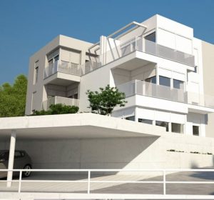 Modern house 3D visualization