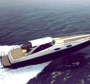 Power boat concept 3D visualization