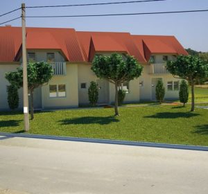 3D Simple house view from the corner