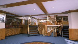 Ship interior 3D rendering