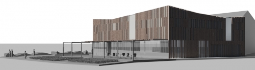 Hotel park Varaždin 3D view from a distance