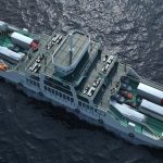 Ferry 3D view from above