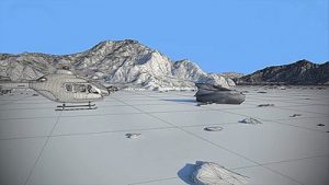 Helicopter land 3D
